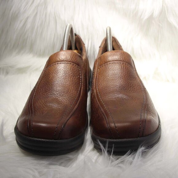 SAS Men’s Loafers Brown Leather Comfort Slip On Shoes Size 9 Wide - Made in USA - Picture 6 of 12